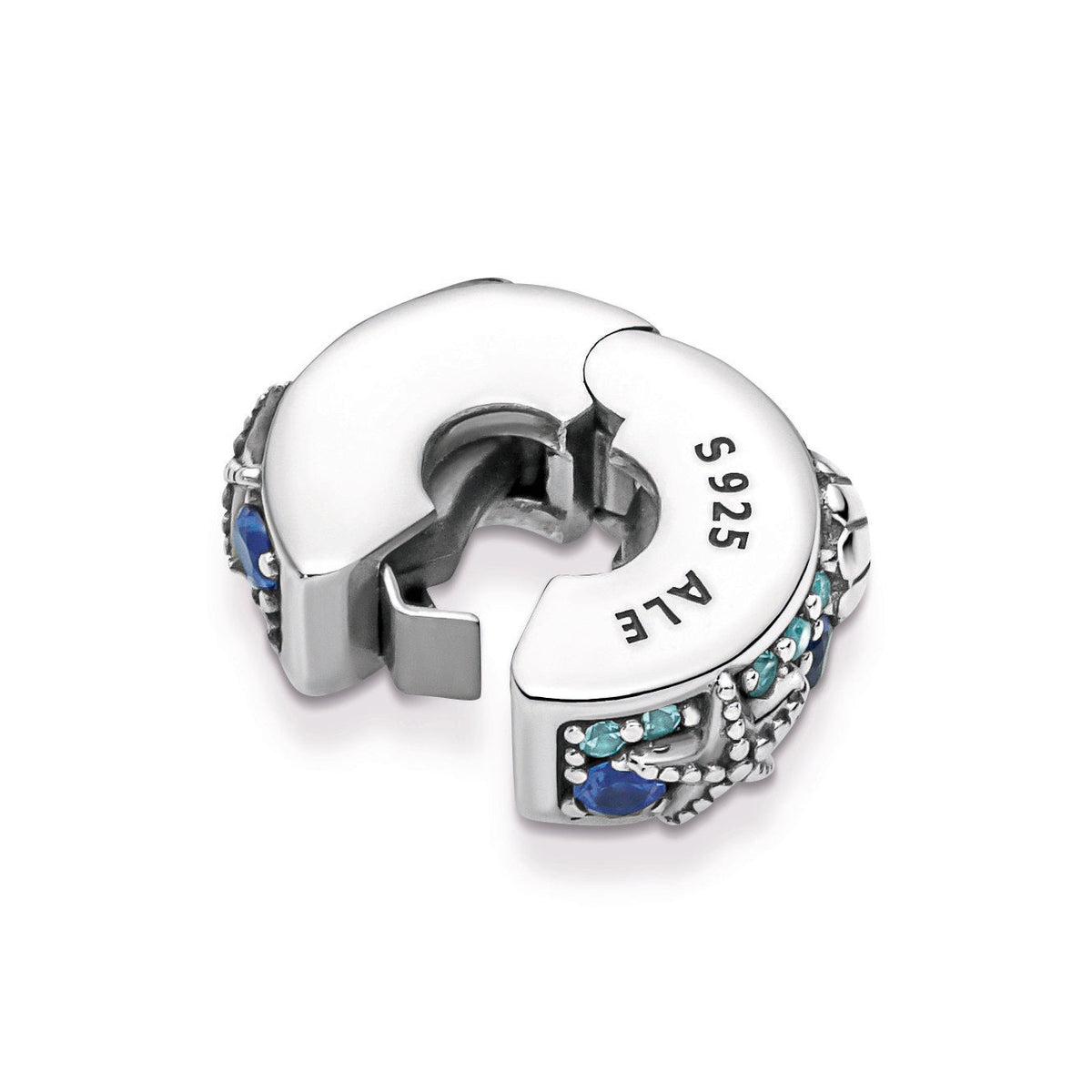 Clip Charm – Sterling Silver – Tropical Starfish & Shell