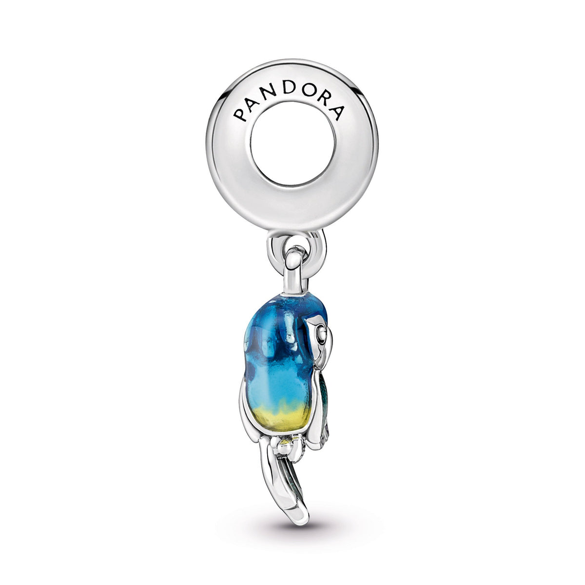 Dangle Charm – Sterling Silver – Jungle Paradise Parrot