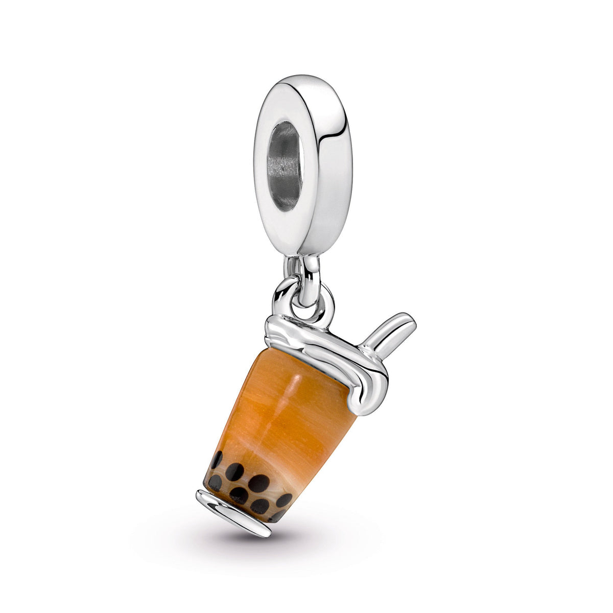 Dangle Charm – Sterling Silver – Murano Glass Bubble Tea