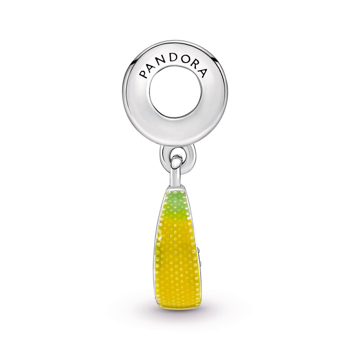Dangle Charm – Sterling Silver – Lemon Slice Sparkling Fruit