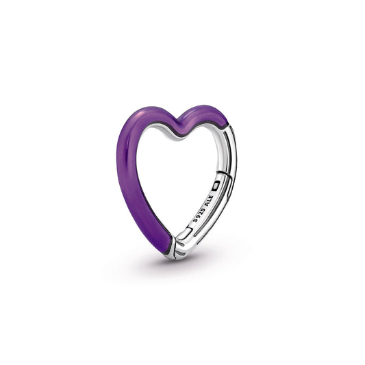 Bracelet – Sterling Silver – Pandora ME Bright Purple Styling Heart Connector