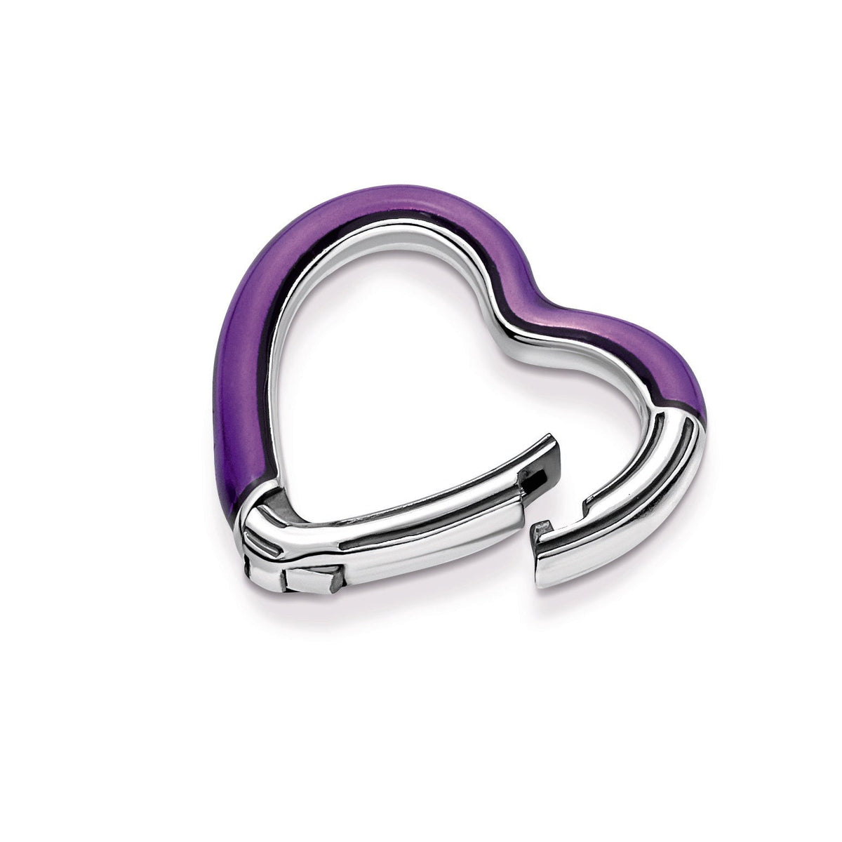Bracelet – Sterling Silver – Pandora ME Bright Purple Styling Heart Connector