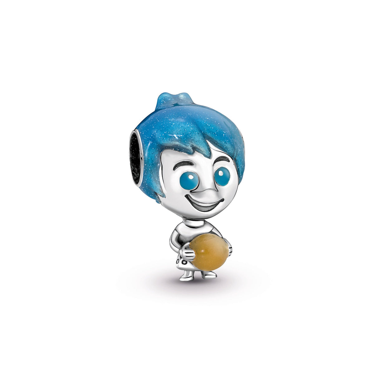 Charm – Sterling Silver – Disney Pixar Joy Glow-in-the-dark Memory Orb