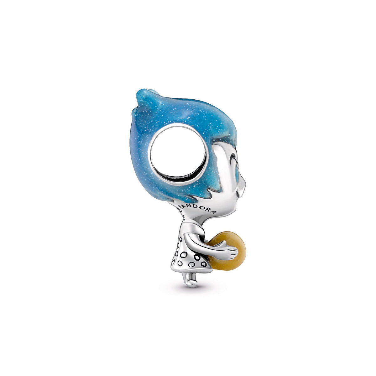 Charm – Sterling Silver – Disney Pixar Joy Glow-in-the-dark Memory Orb
