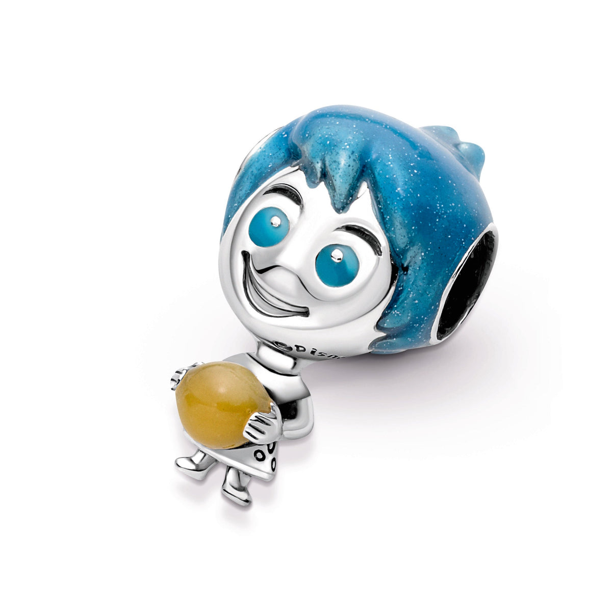 Charm – Sterling Silver – Disney Pixar Joy Glow-in-the-dark Memory Orb