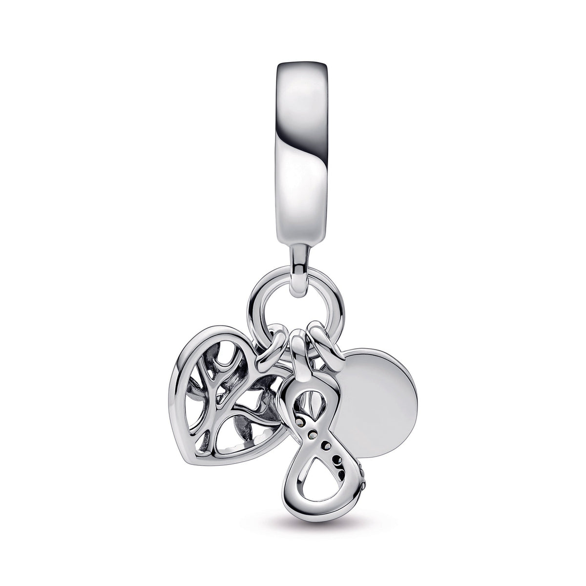 Dangle Charm – Sterling Silver – Family Infinity Triple