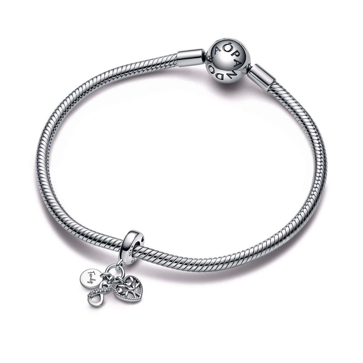 Dangle Charm – Sterling Silver – Family Infinity Triple