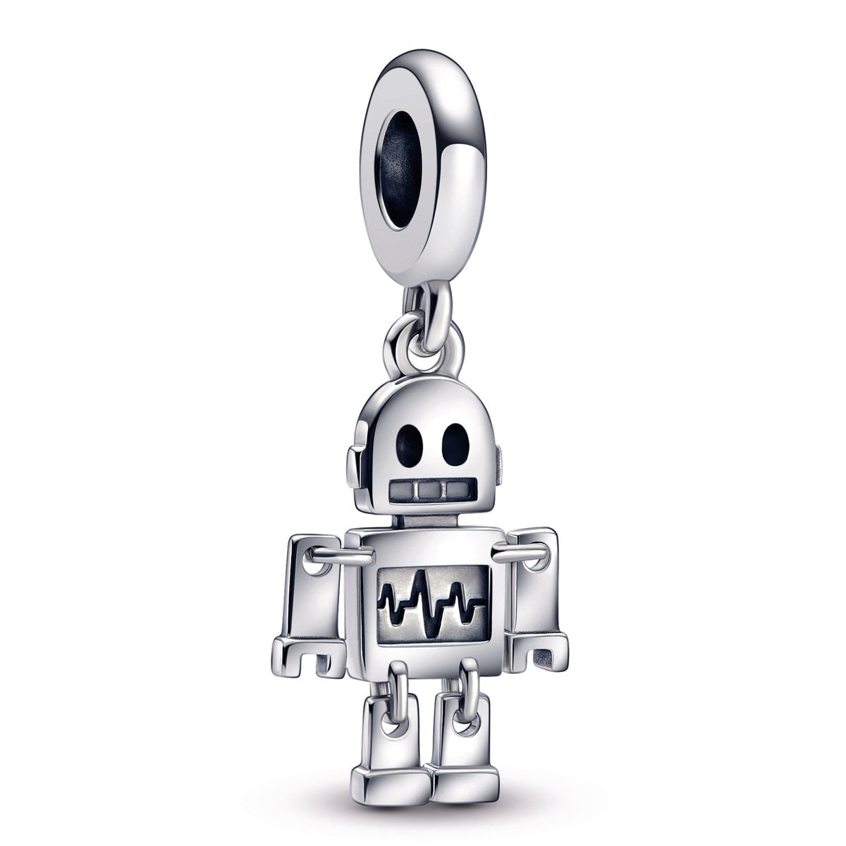 Dangle Charm – Sterling Silver – Bestie Bot Robot