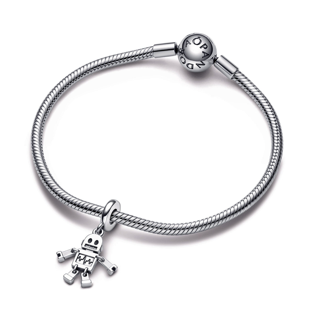 Dangle Charm – Sterling Silver – Bestie Bot Robot