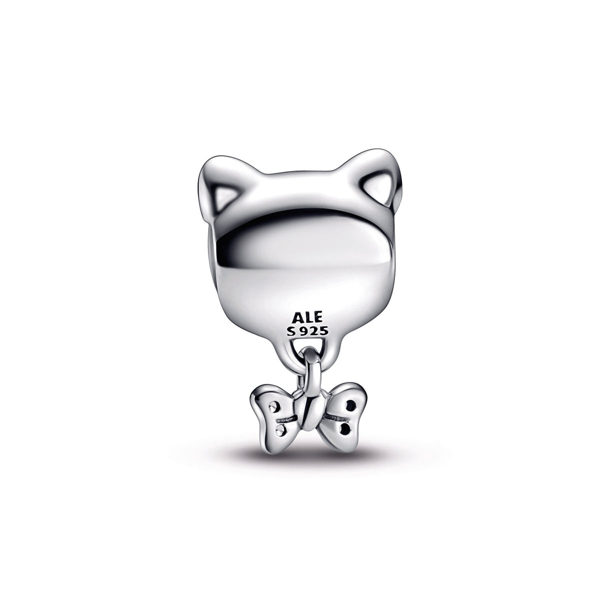 Charm – Sterling Silver – Pet Cat & Bow