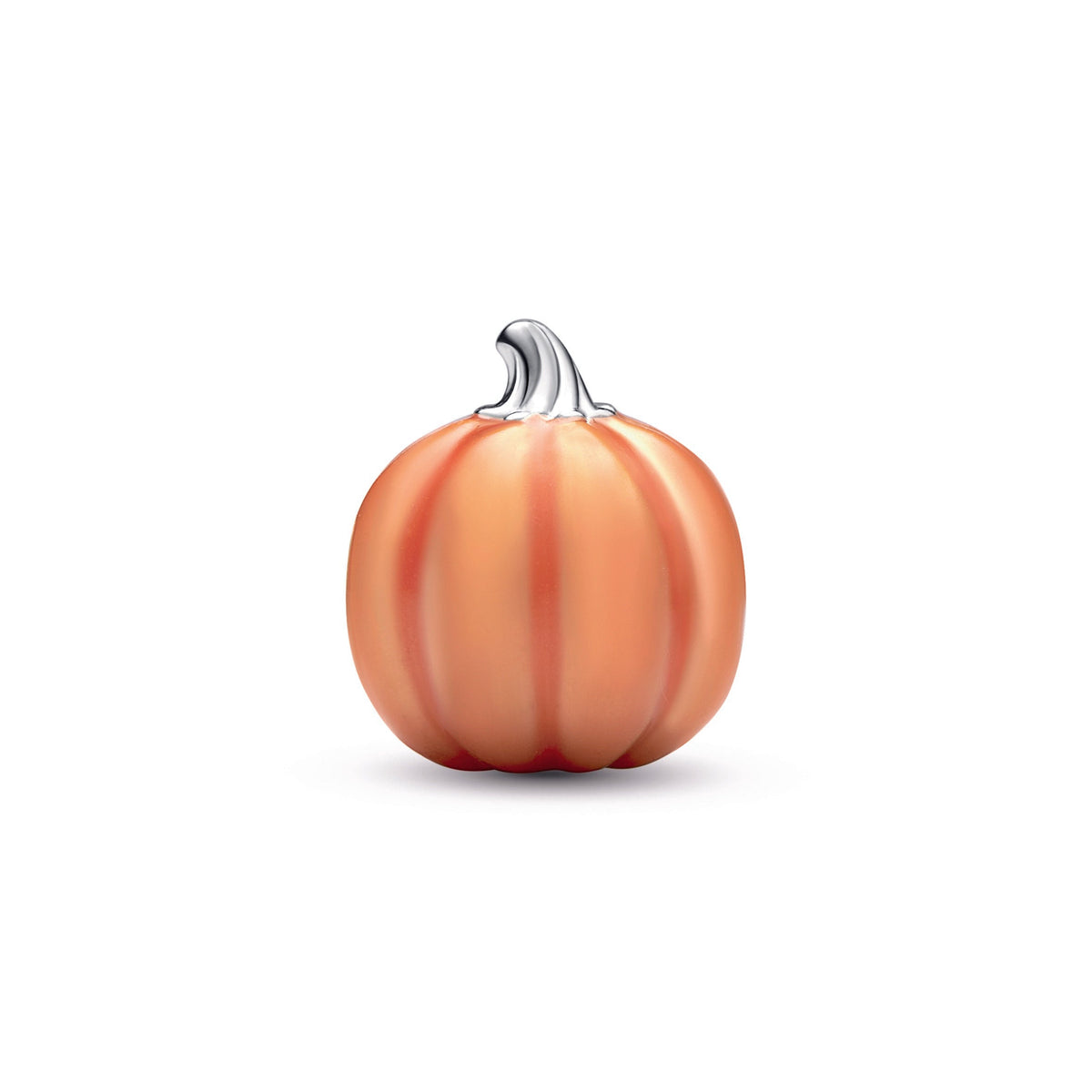 Charm – Sterling Silver – Glow-in-the-dark Spooky Pumpkin
