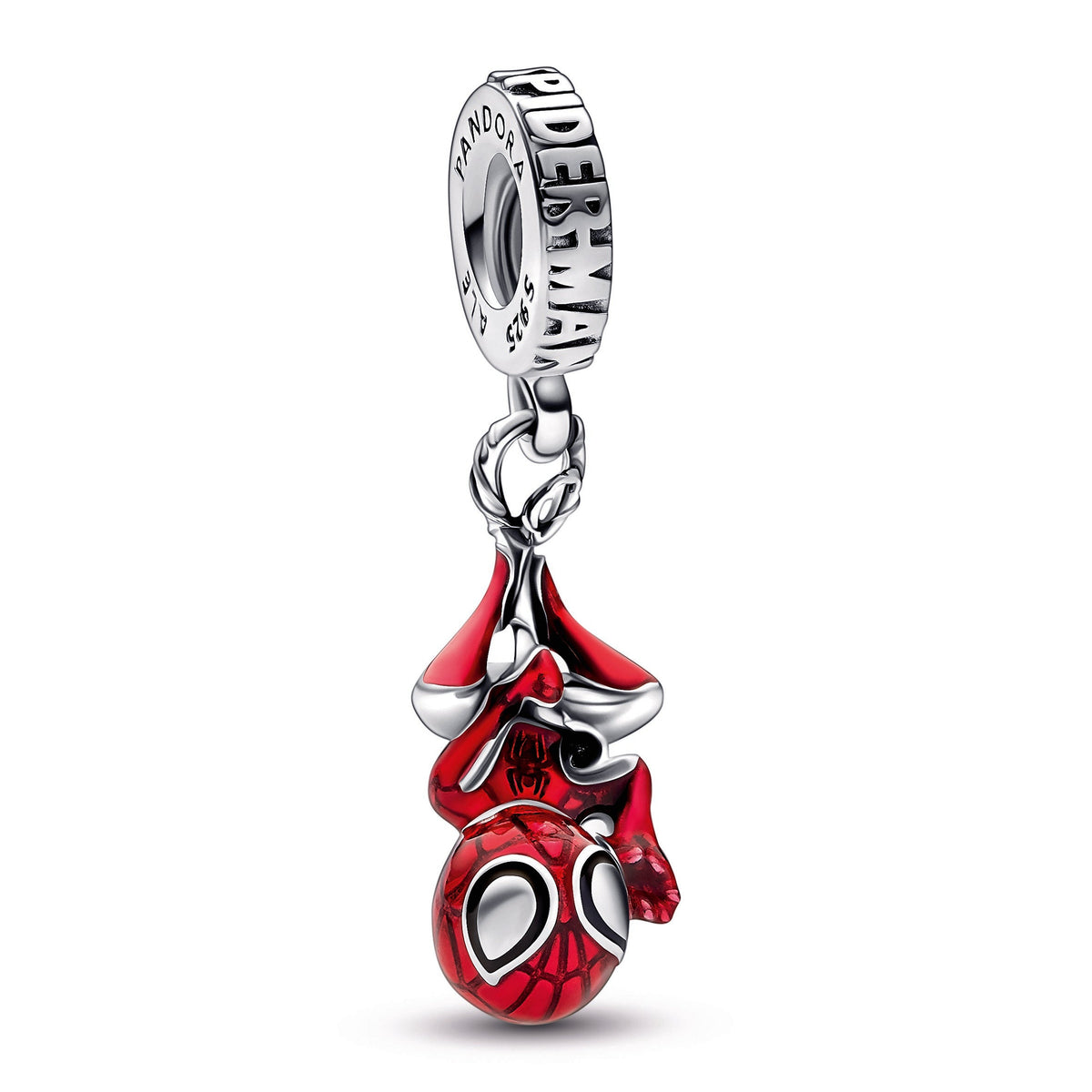 Dangle Charm – Sterling Silver – Marvel Hanging Spider-Man