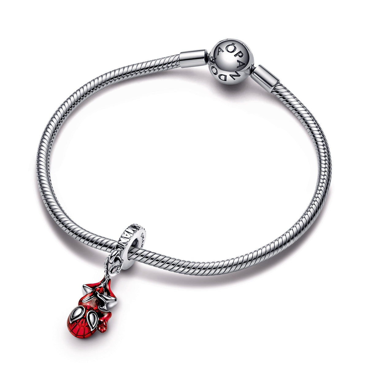 Dangle Charm – Sterling Silver – Marvel Hanging Spider-Man