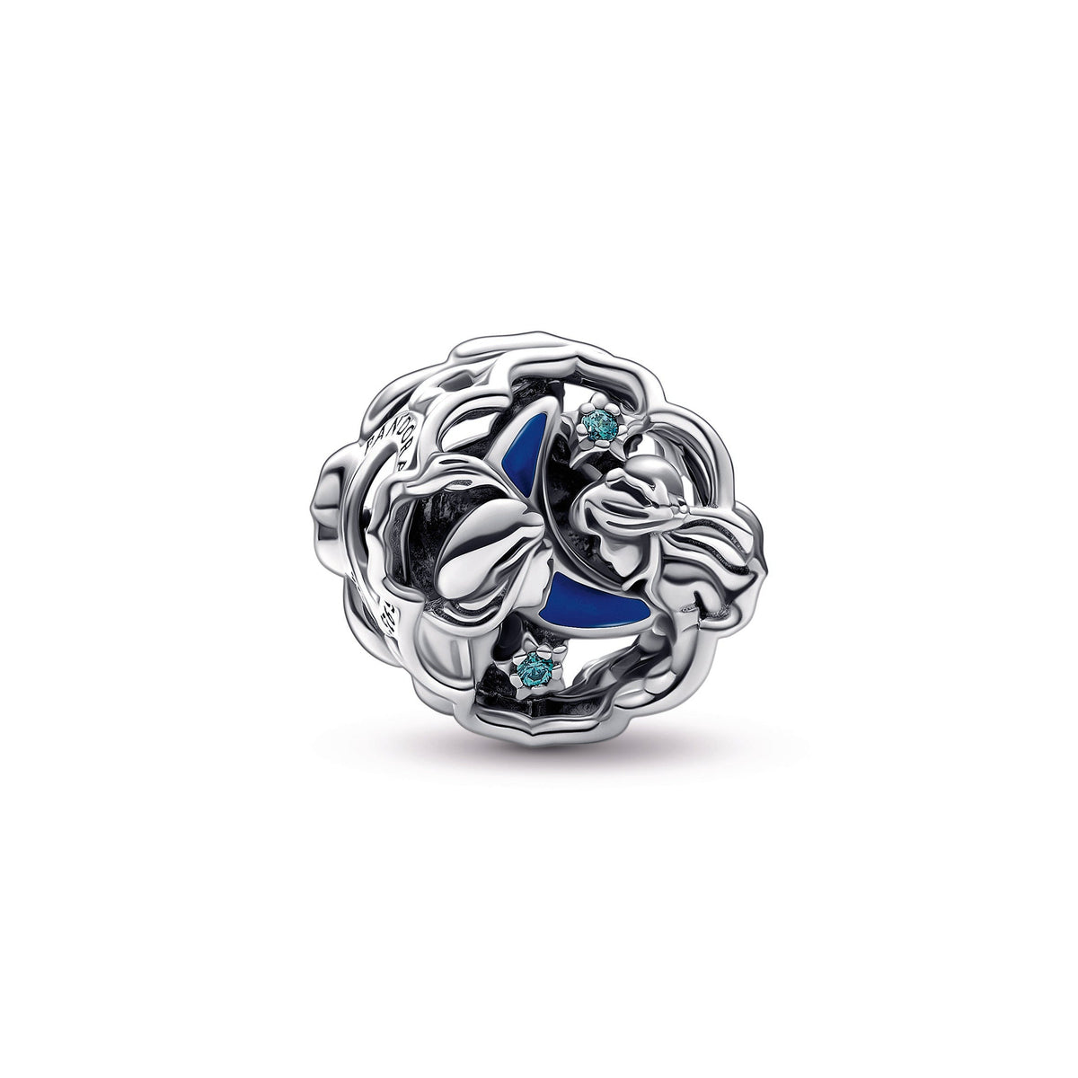 Charm – Sterling Silver – Disney Aladdin, Princess Jasmine & Genie Glow-in-the-dark