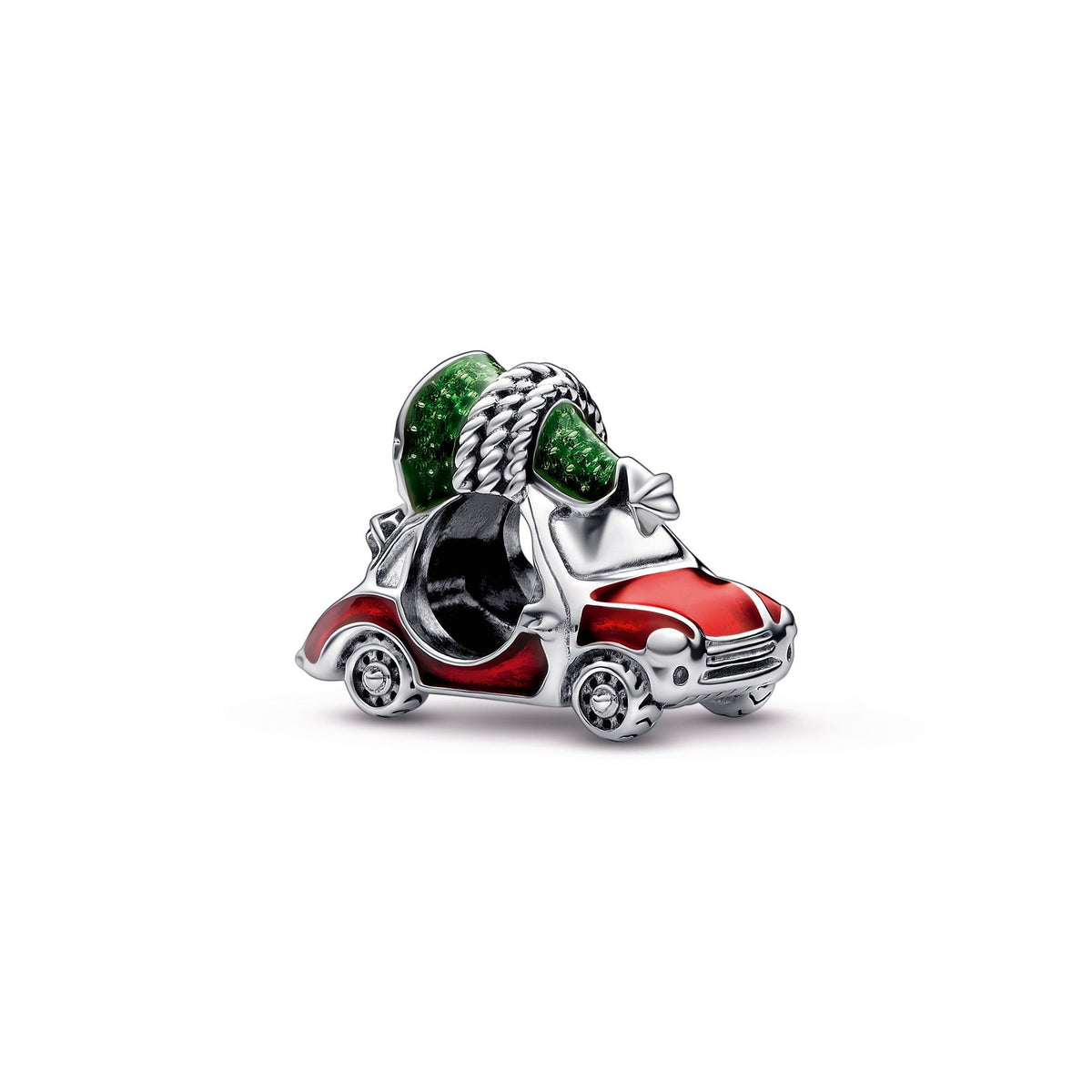 Charm – Sterling Silver – Festive Car & Christmas Tree