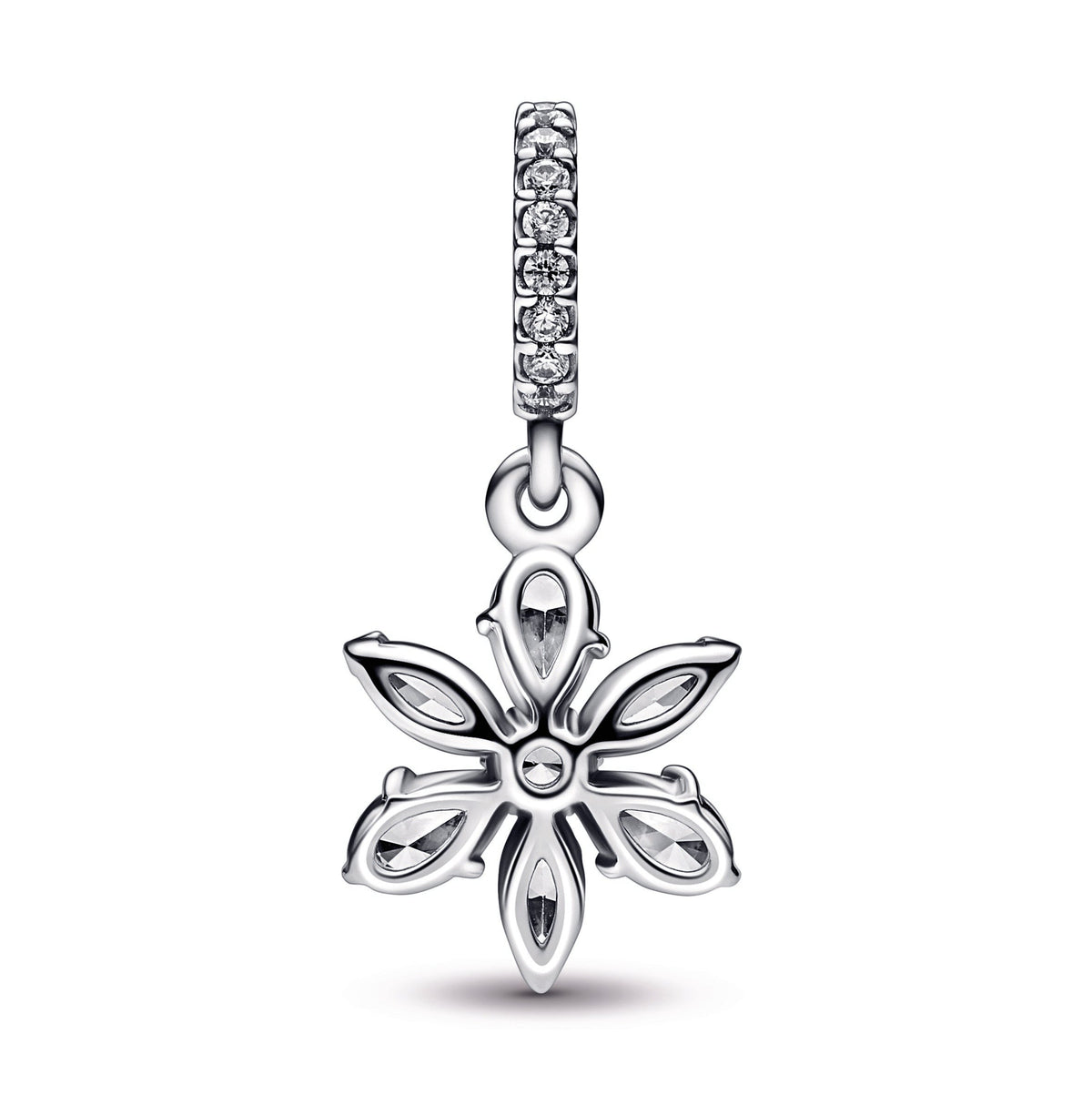 Dangle Charm – Sterling Silver – Sparkling Herbarium Cluster