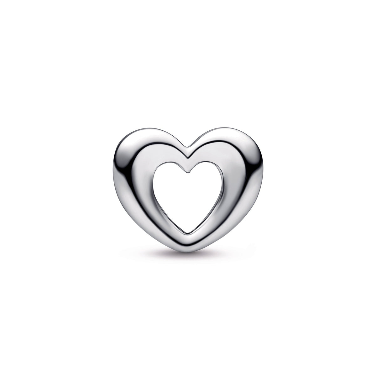 Charm – Sterling Silver – Radiant Open Heart