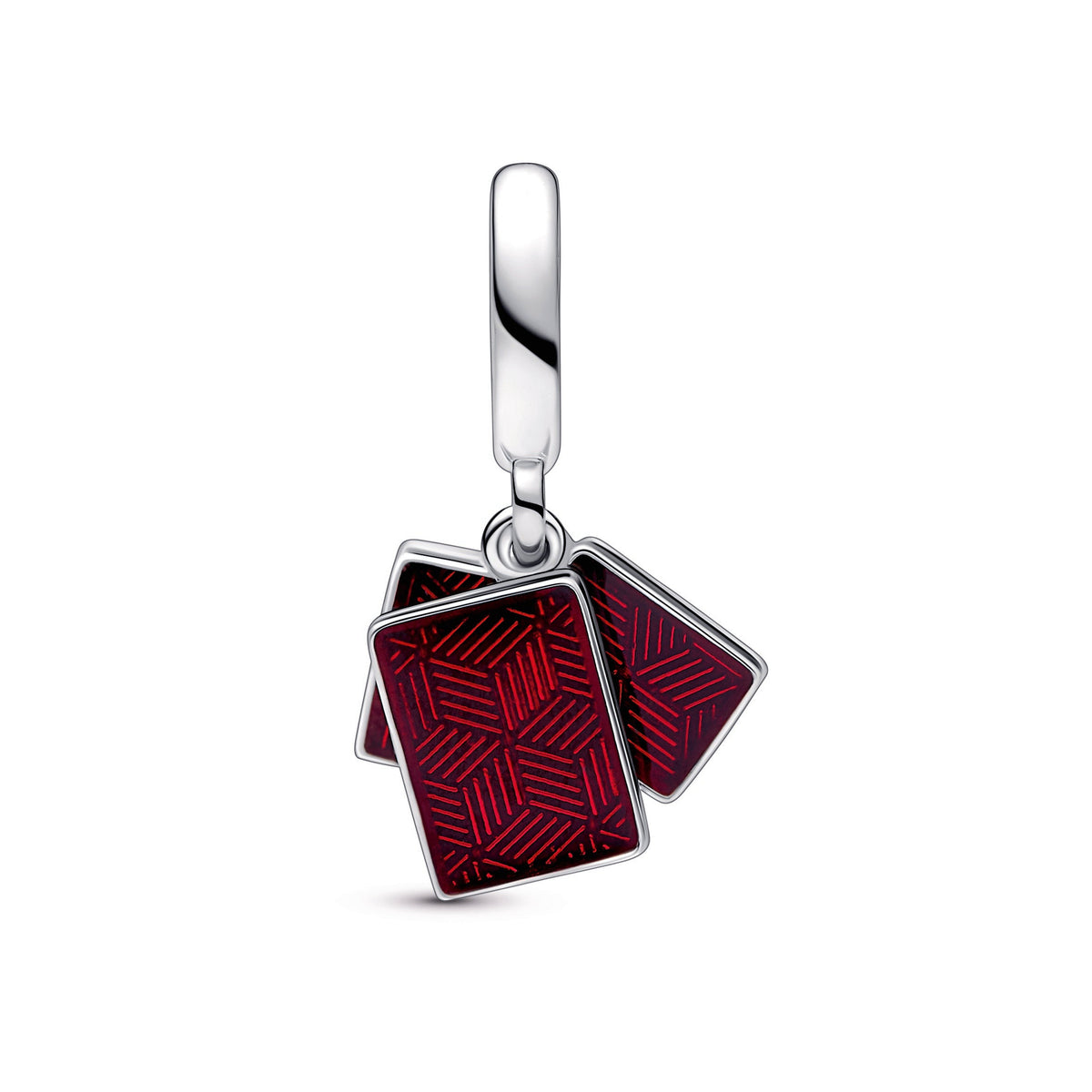 Dangle Charm – Sterling Silver – Mahjong Triple