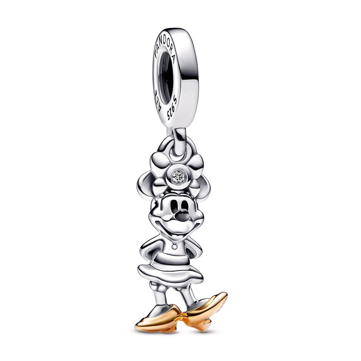 Dangle Charm – Sterling Silver – Disney 100th Anniversary Minnie Mouse