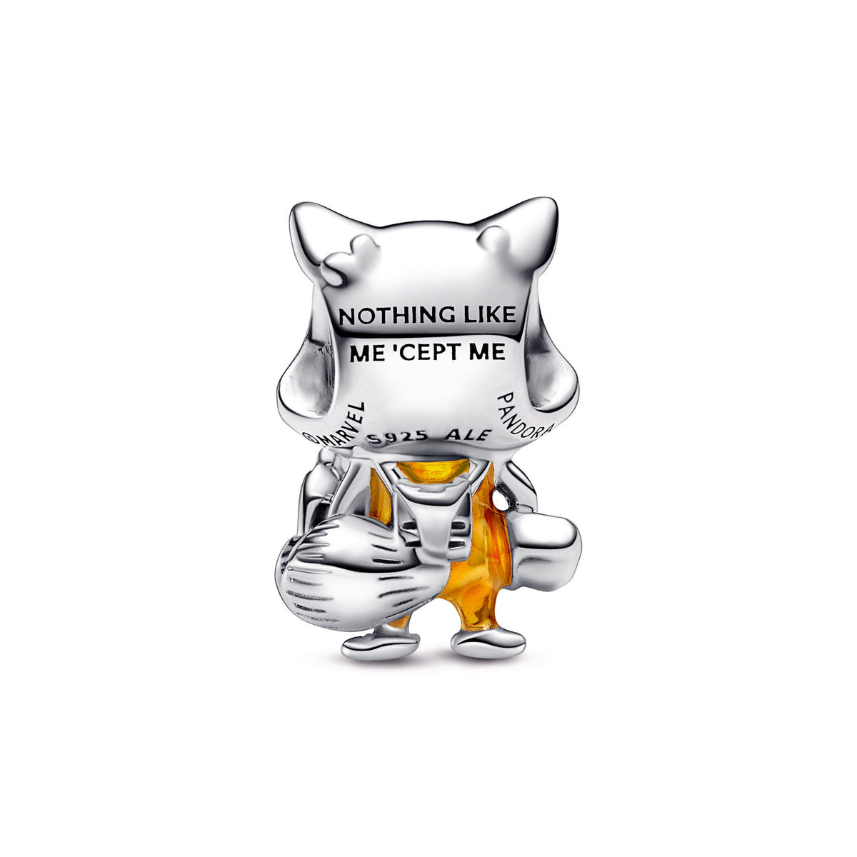 Charm – Sterling Silver – Marvel Guardians of the Galaxy Rocket Raccoon
