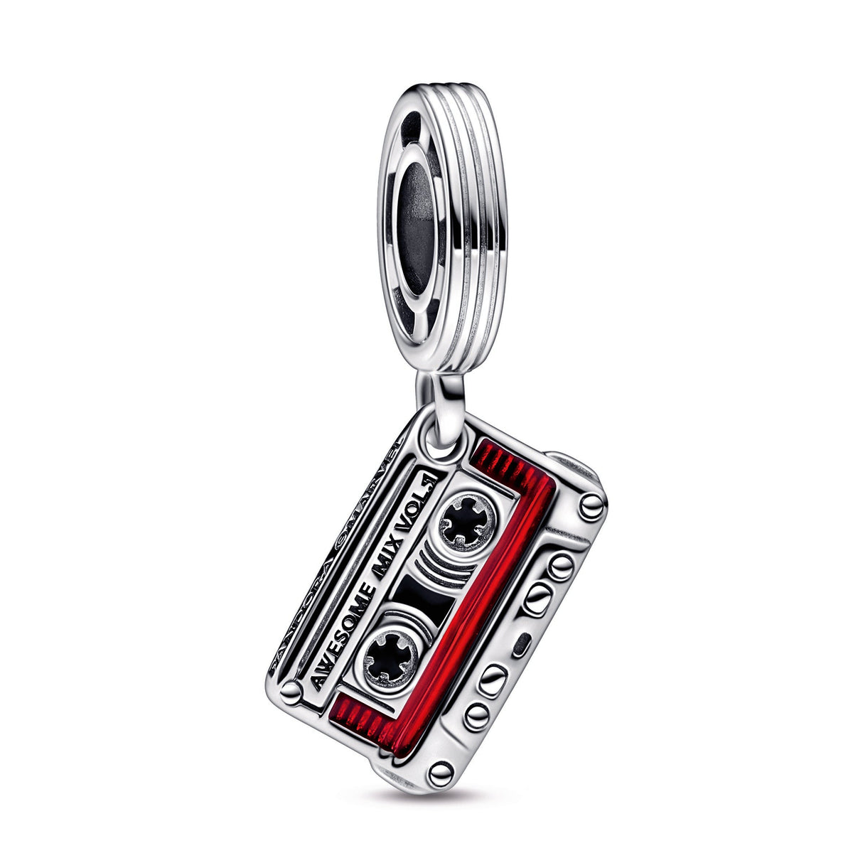 Dangle Charm – Sterling Silver – Marvel Guardians of the Galaxy Cassette Tape