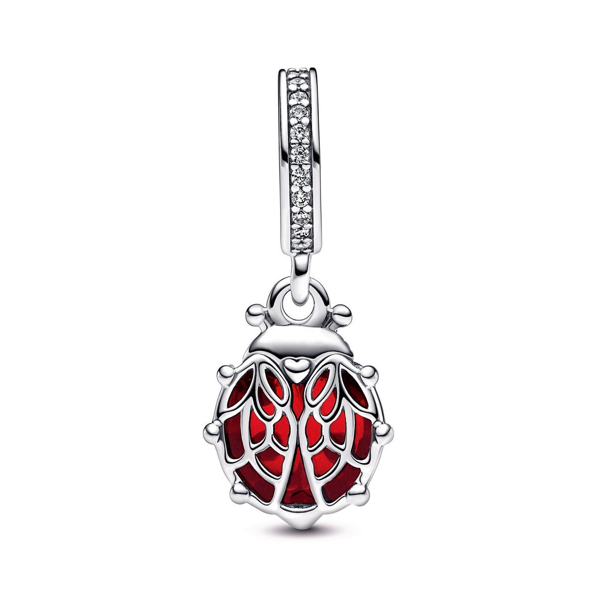 Dangle Charm – Sterling Silver – Red Ladybird