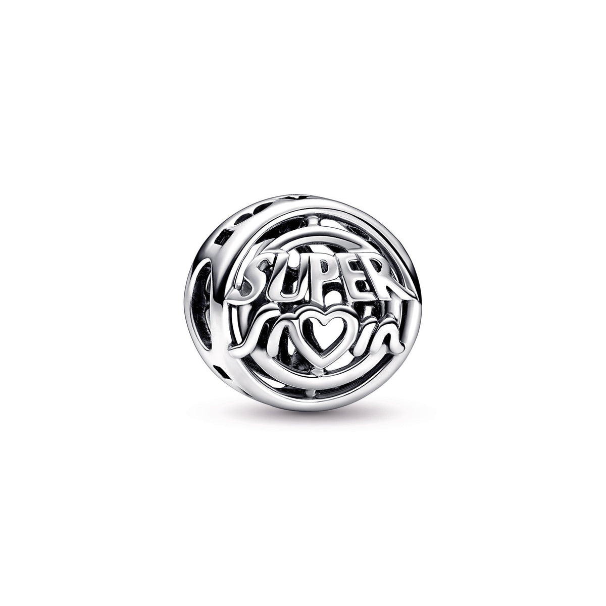 Charm – Sterling Silver – Mum Hero Openwork