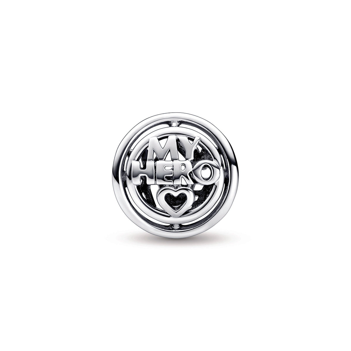 Charm – Sterling Silver – Mum Hero Openwork