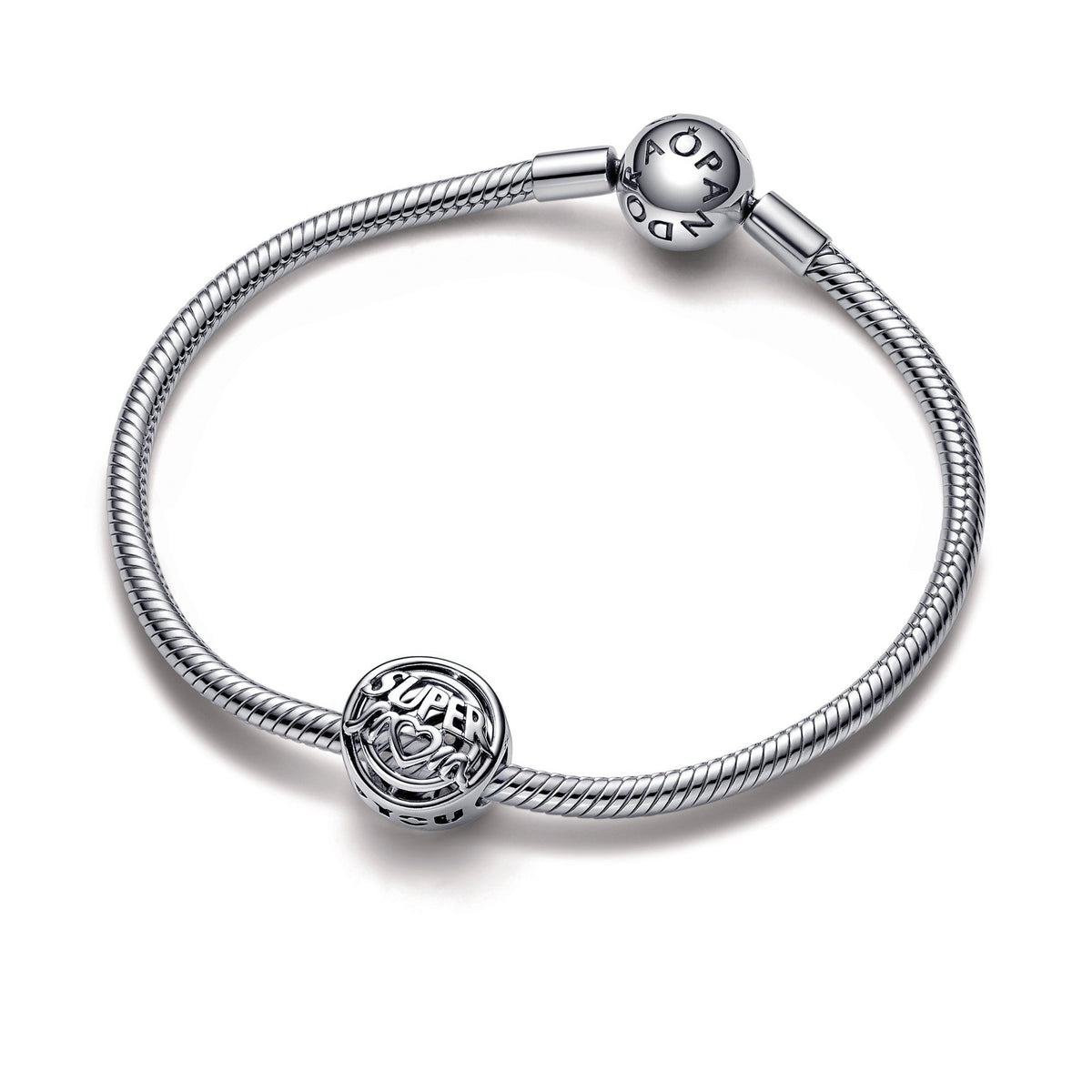 Charm – Sterling Silver – Mum Hero Openwork