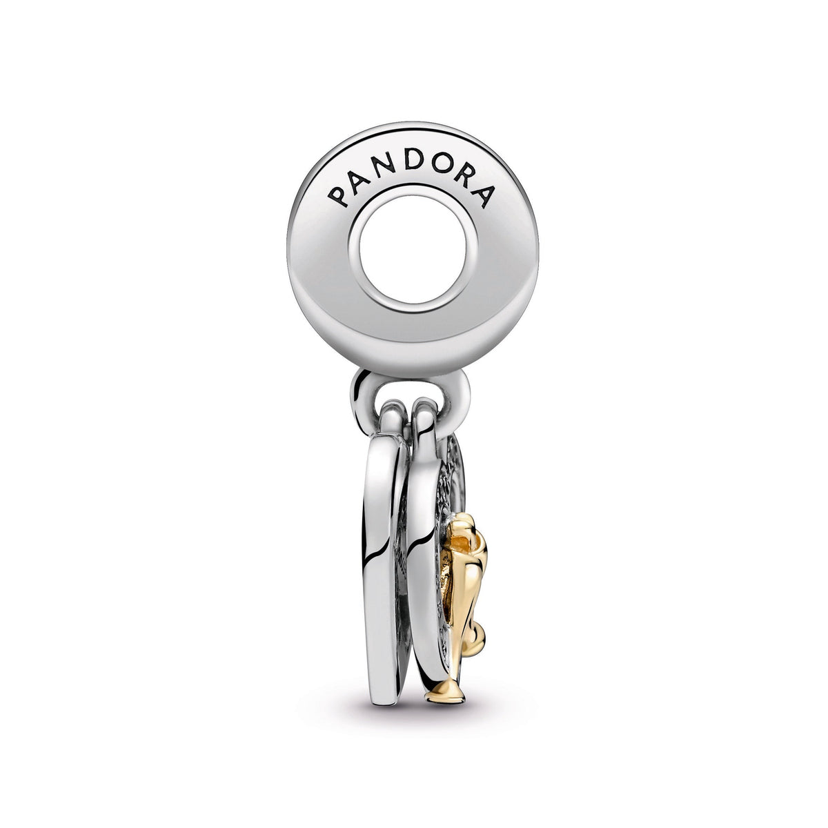 Dangle Charm – Sterling Silver – Two-tone Happy Anniversary