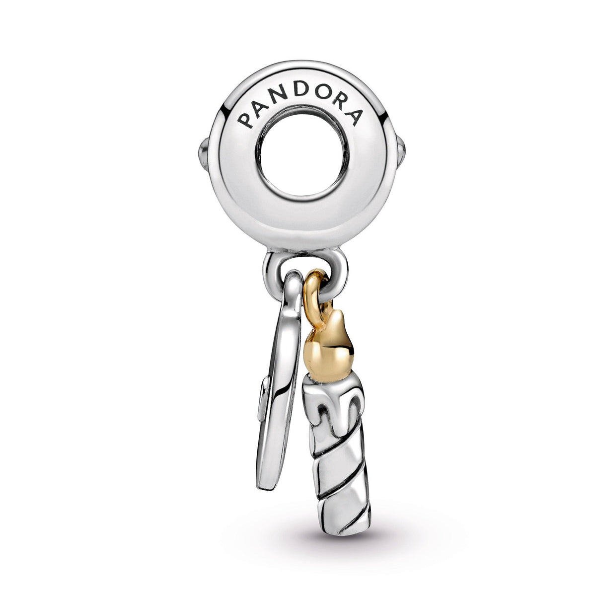 Dangle Charm – Sterling Silver – Two-tone Birthday Candle