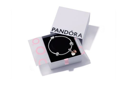 Bracelet – 14k Rose Gold-Plated – Entwined Infinite Hearts Full Gift Set