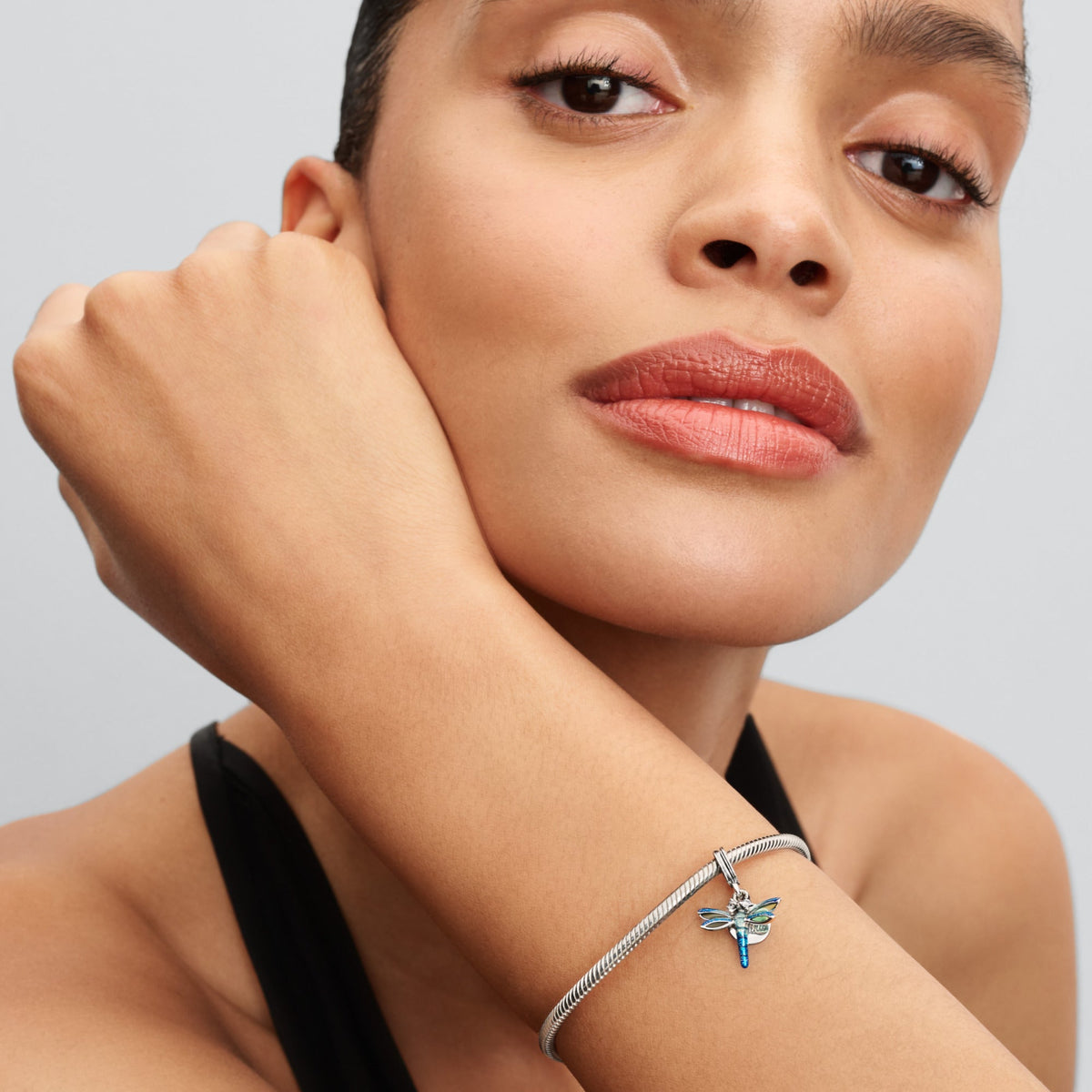 Dangle Charm – Sterling Silver – Dragonfly Double
