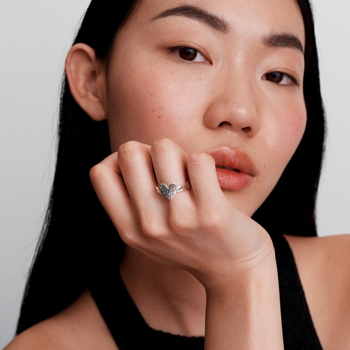 Ring – Sterling Silver – Stranger Things Friends Don't Lie Splittable