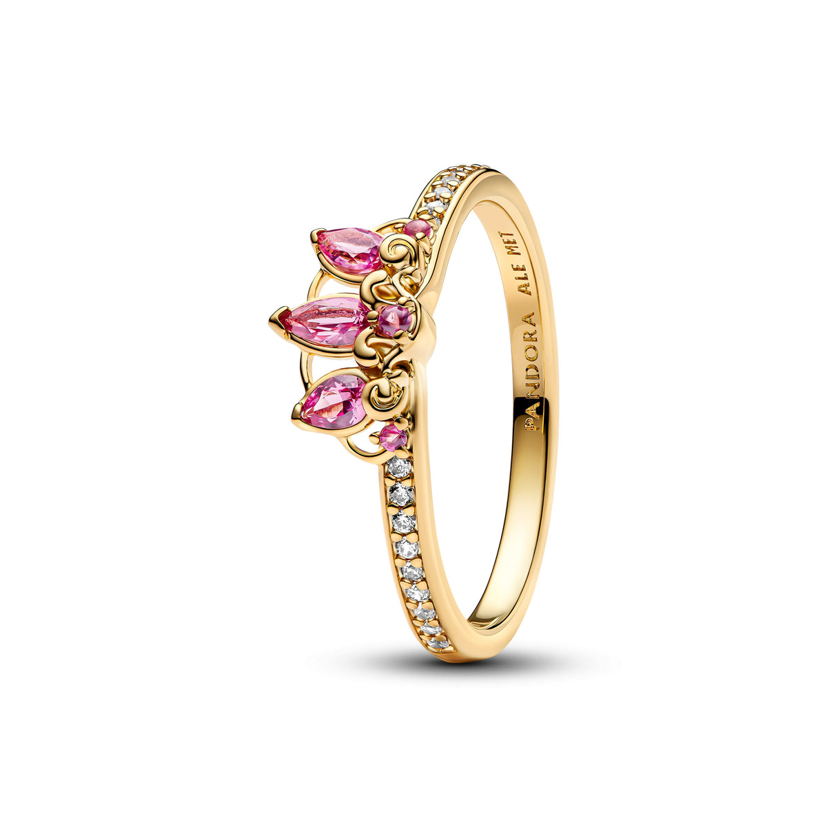 Ring – 14k Gold-Plated – Disney Princess Rapunzel Tiara