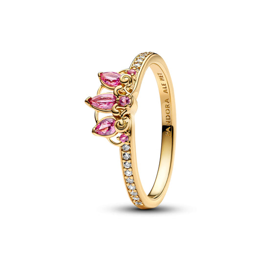 Ring – 14k Gold-Plated – Disney Princess Rapunzel Tiara