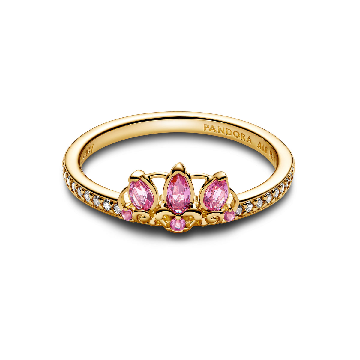Ring – 14k Gold-Plated – Disney Princess Rapunzel Tiara