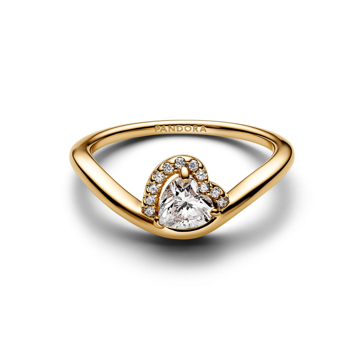 Ring – 14k Gold-Plated – Wavy Heart