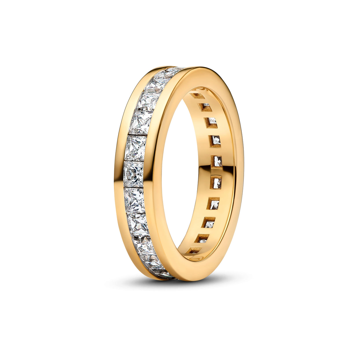 Ring – 14k Gold-Plated – Eternity Channel
