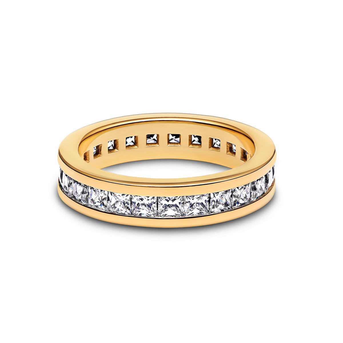Ring – 14k Gold-Plated – Eternity Channel