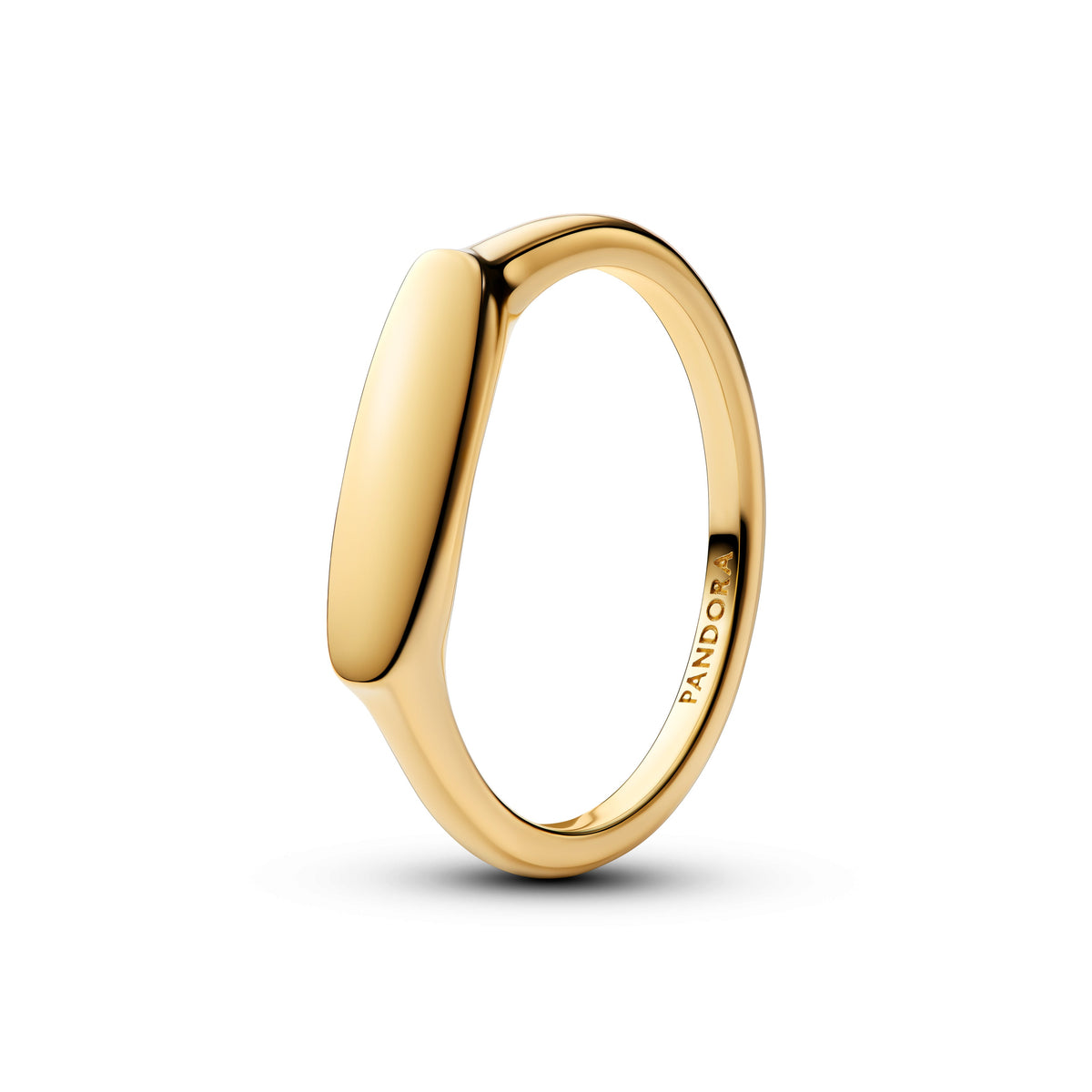 Ring – 14k Gold-Plated – Engravable Bar