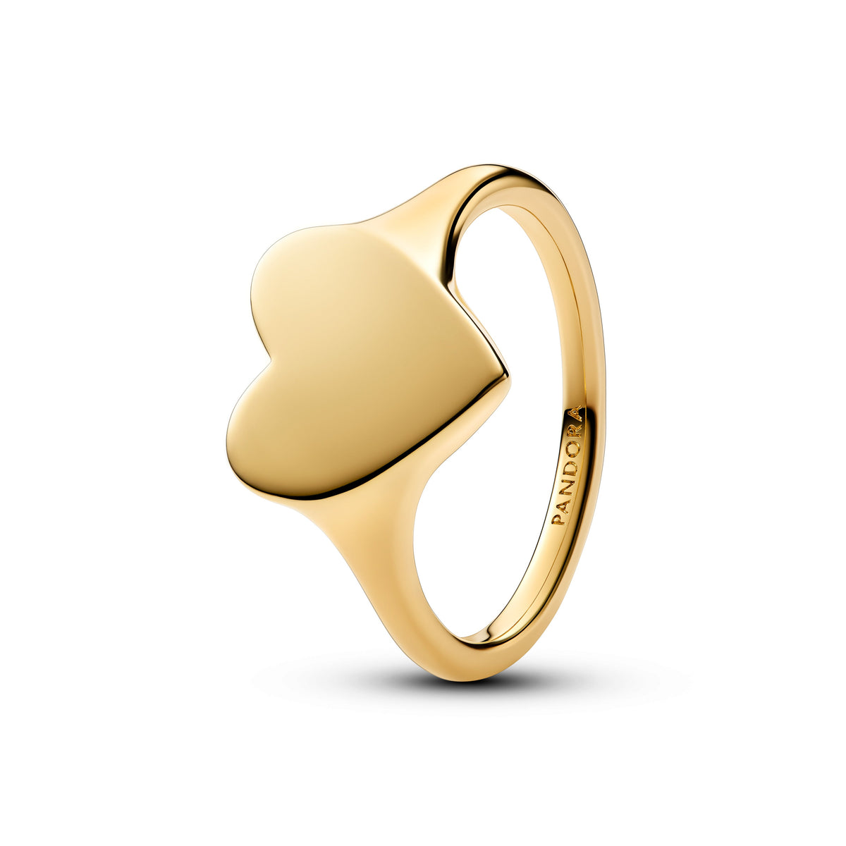 Ring – 14k Gold-Plated – Engravable Heart