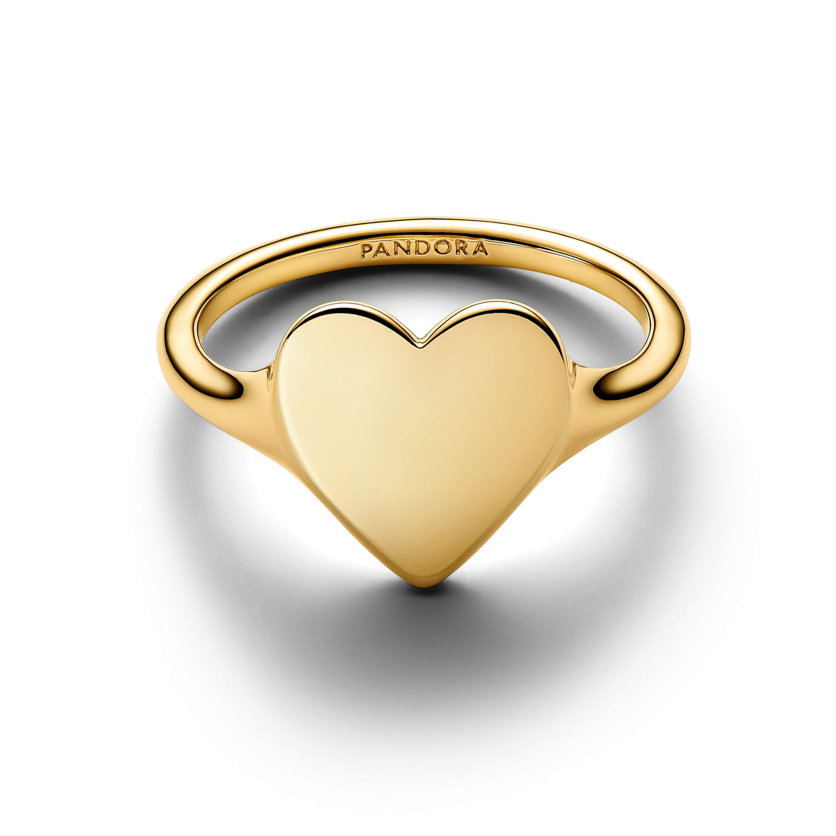 Ring – 14k Gold-Plated – Engravable Heart