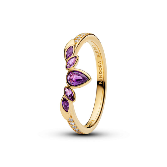 Ring – 14k Gold-Plated – Disney Frozen Queen Anna Tiara
