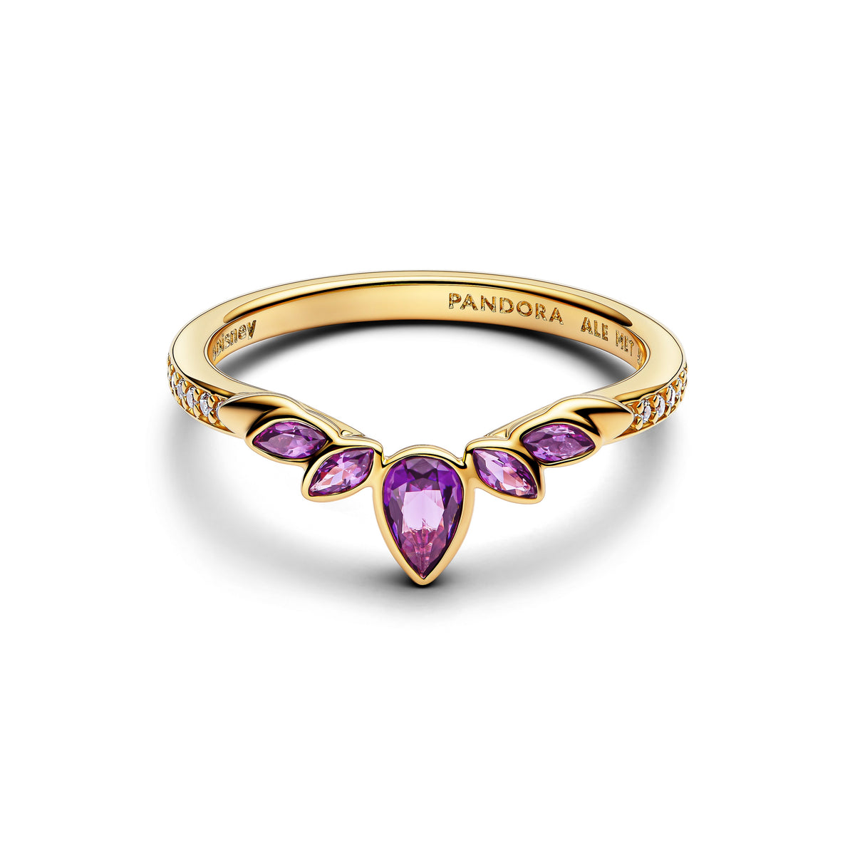 Ring – 14k Gold-Plated – Disney Frozen Queen Anna Tiara
