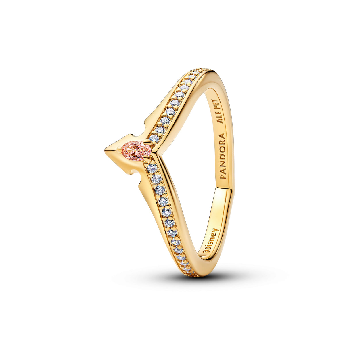 Ring – 14k Gold-Plated – Disney Princess Aurora Tiara