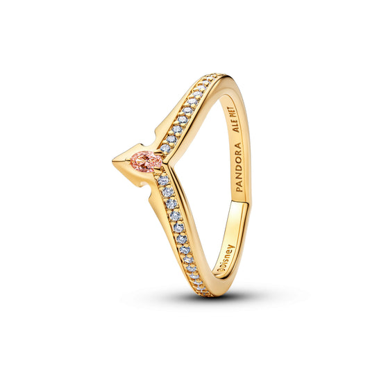 Ring – 14k Gold-Plated – Disney Princess Aurora Tiara
