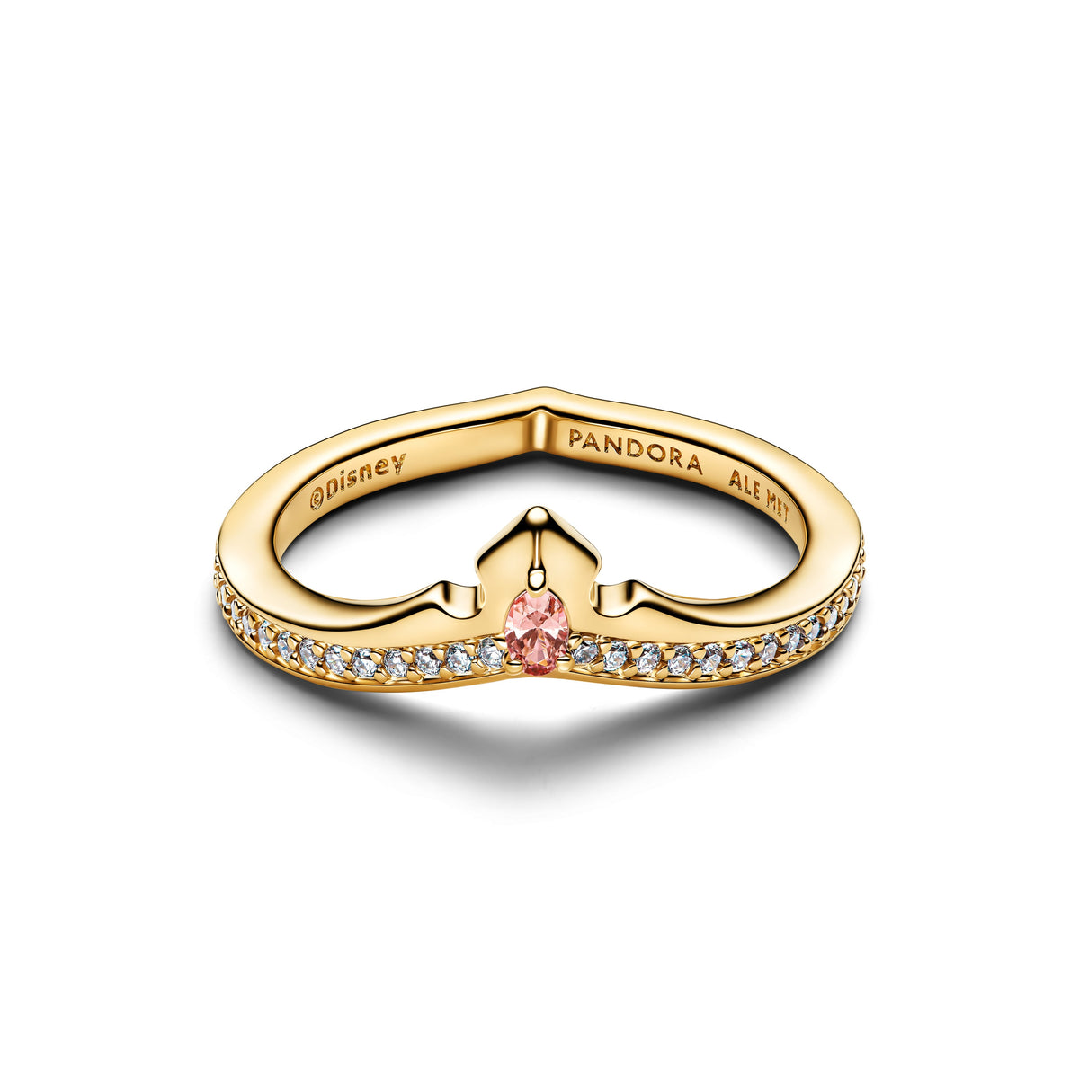 Ring – 14k Gold-Plated – Disney Princess Aurora Tiara