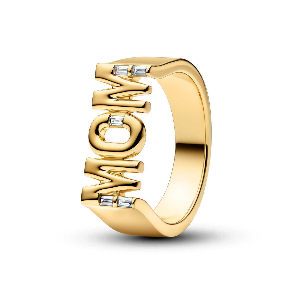 Ring – 14k Gold-Plated – Mom Signet