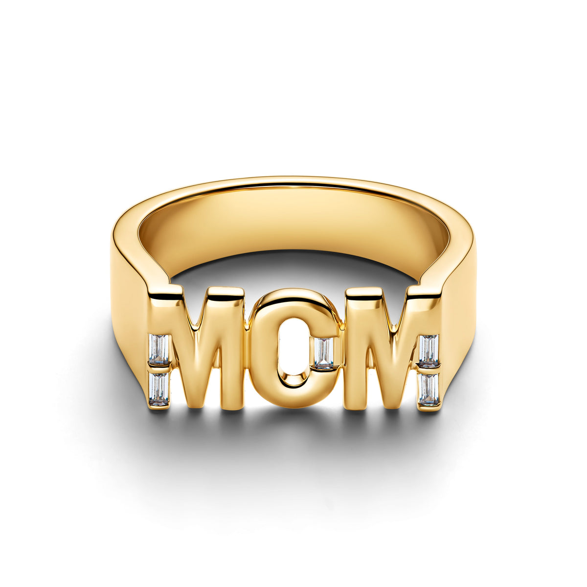 Ring – 14k Gold-Plated – Mom Signet